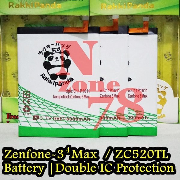 Baterai Asus Zenfone 4 Max ZC520KL 5.2 inchi C11P1611 Double IC Protection