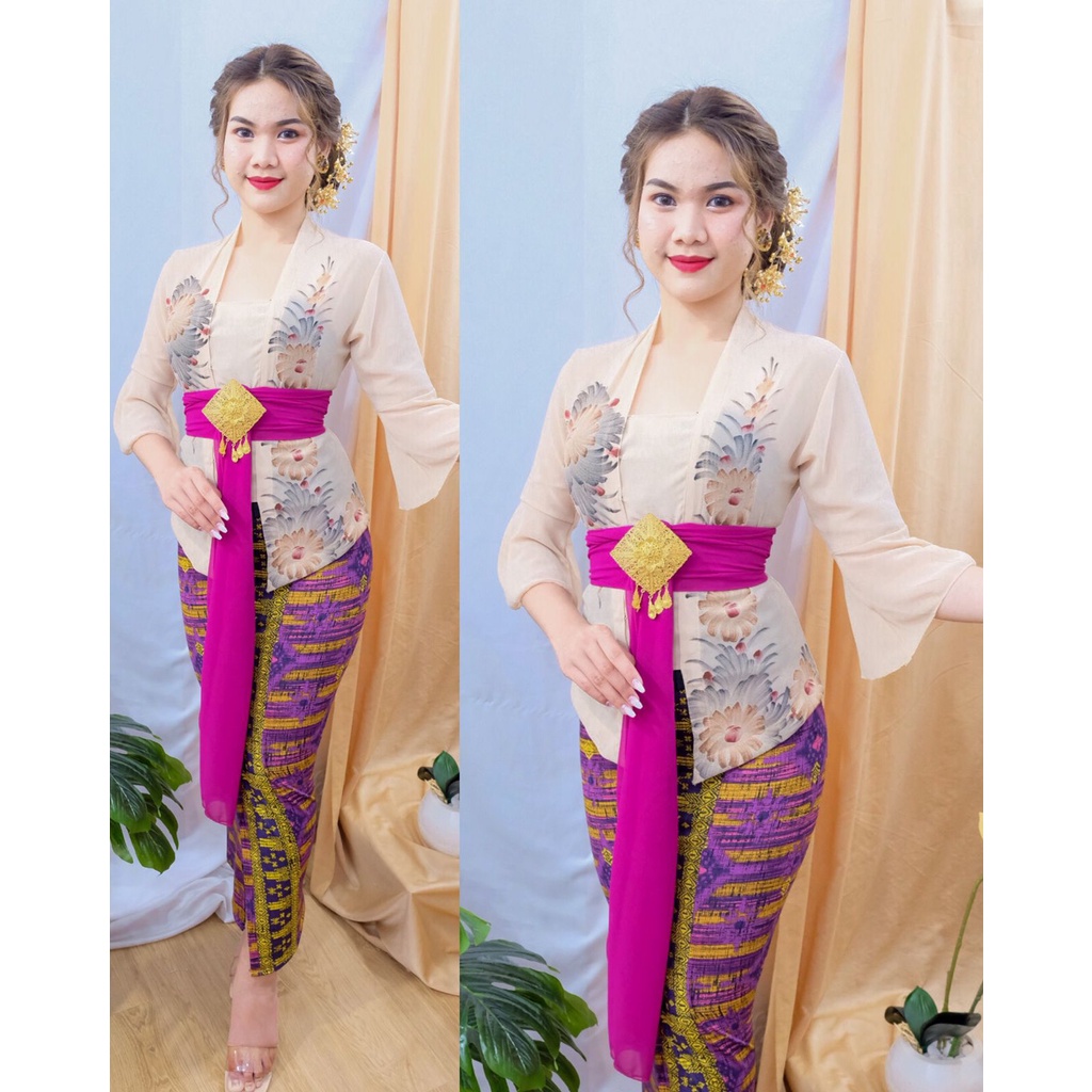 Kebaya Jadi Lukis Bali /  Kebaya Lukis Cantik Murah