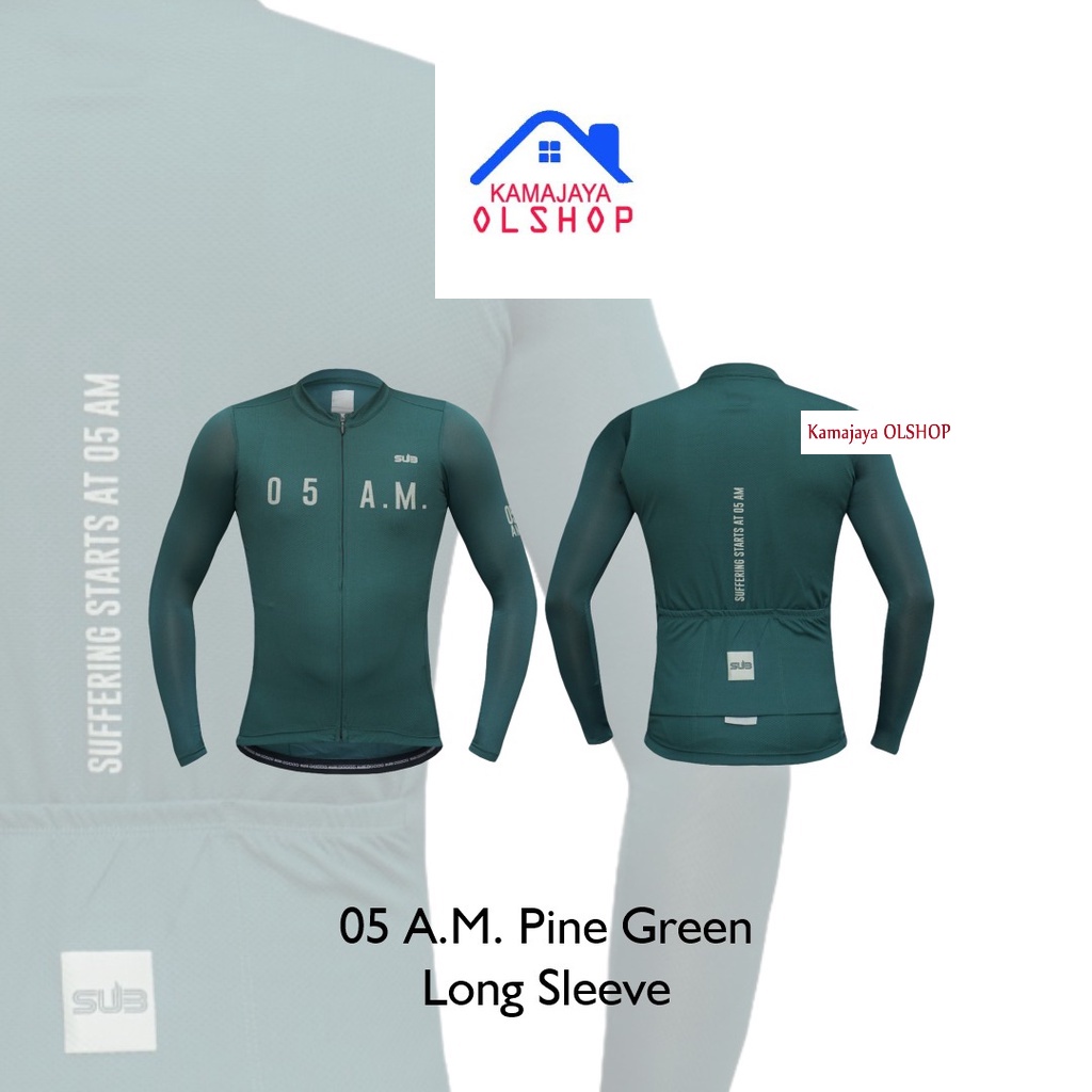 Baju Atasan Top Jersey Sepeda Pria Wanita Lengan Panjang Elite Series Big Size Unisex Jumbo Kaos Ber