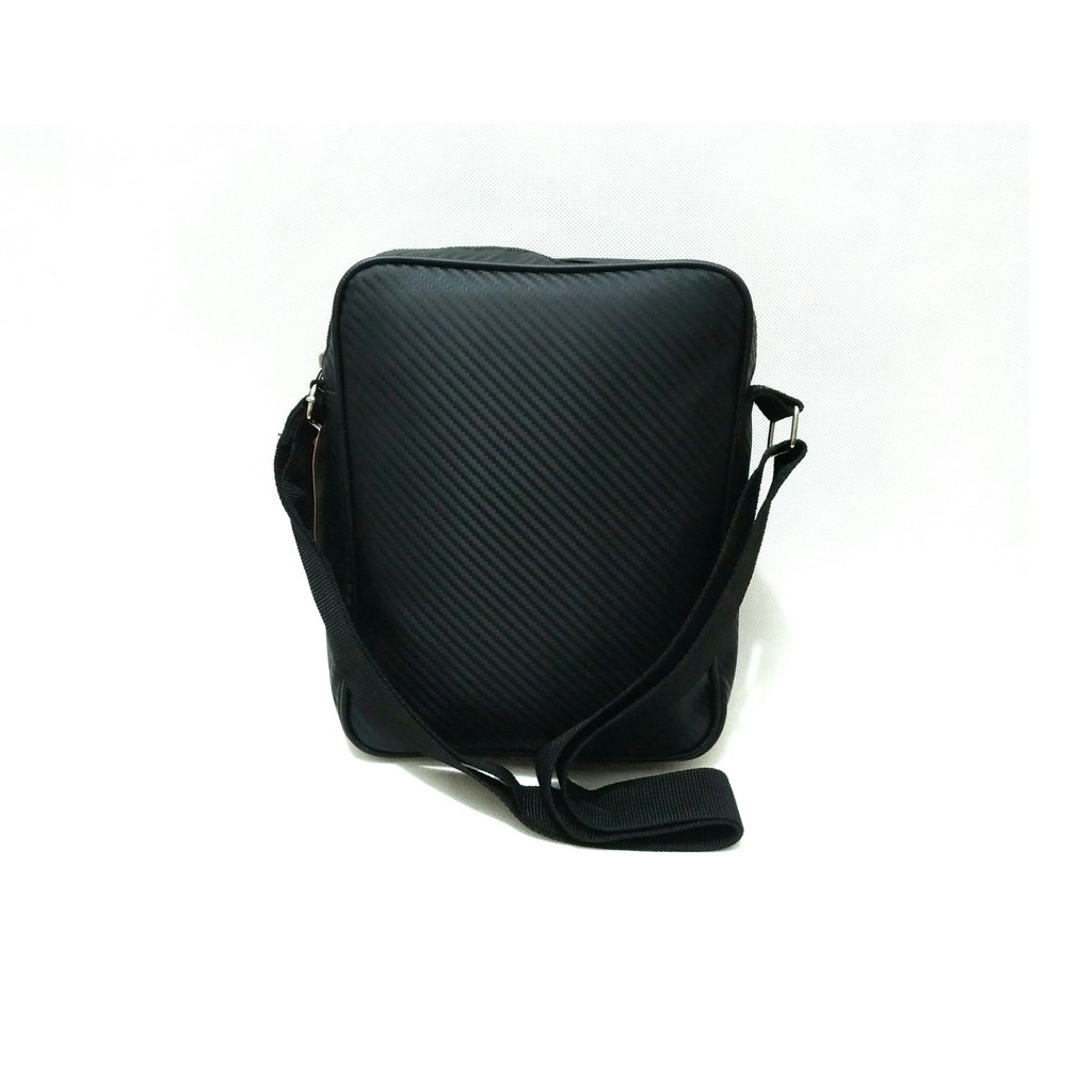 Tas Slempang Kulit Pria Sling Bag Cowok Travel Bag Laki Tas Kecil Cowo Selempang carbon - TAS-CARBON