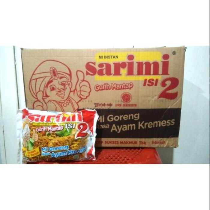 

Sarimi Isi 2 Goreng Rasa ayam Kremes 24pcs/karton