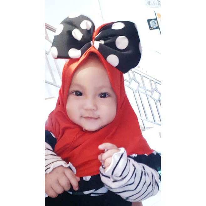 Jilbab Anak Hijab Baby Mickey Kerudung Anak Baju Muslim Anak