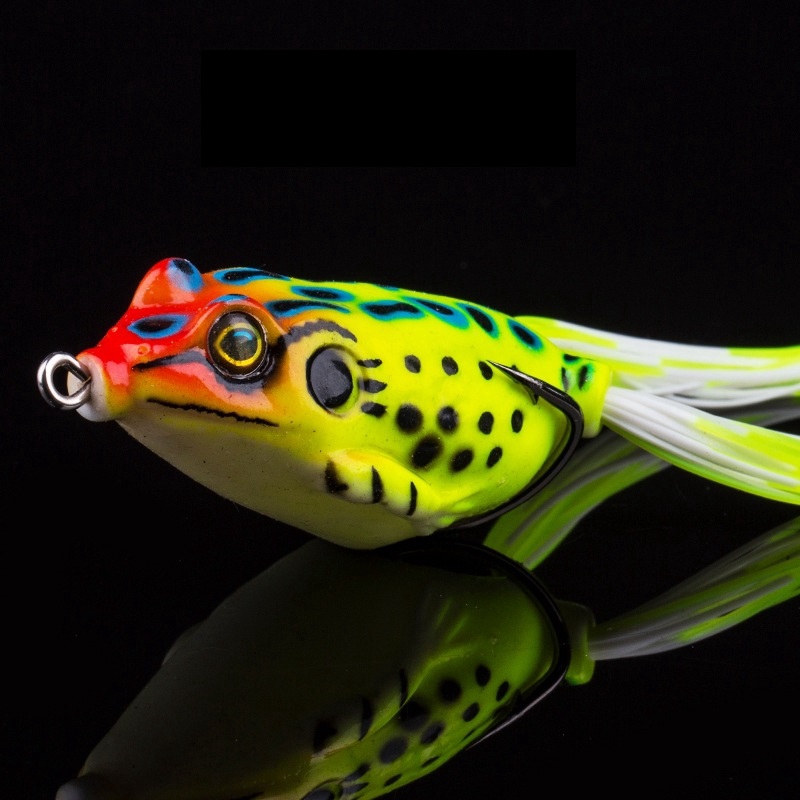 Shengyao 1Pcs New 4cm/5cm/5.5cm Soft Umpan Pancing Frog Fishing Lure Swimbait Bentuk Kodok Buatan dengan Kail Ganda Umpan Pancing Bentuk Kodok Buatan dengan Kail Ganda Frog Lure Fishing Lure