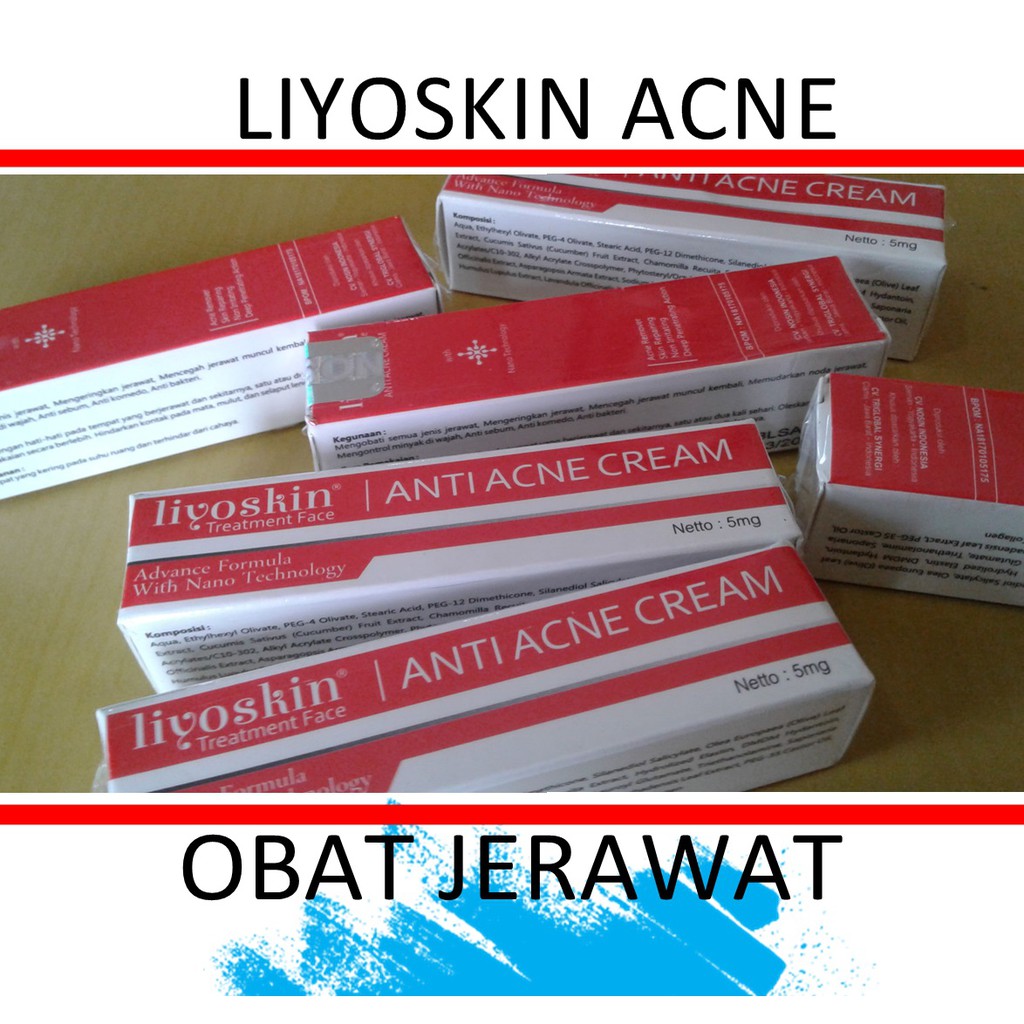 LIYOSKIN ANTI ACNE CREAM ( CREAM UNTUK JERAWAT )