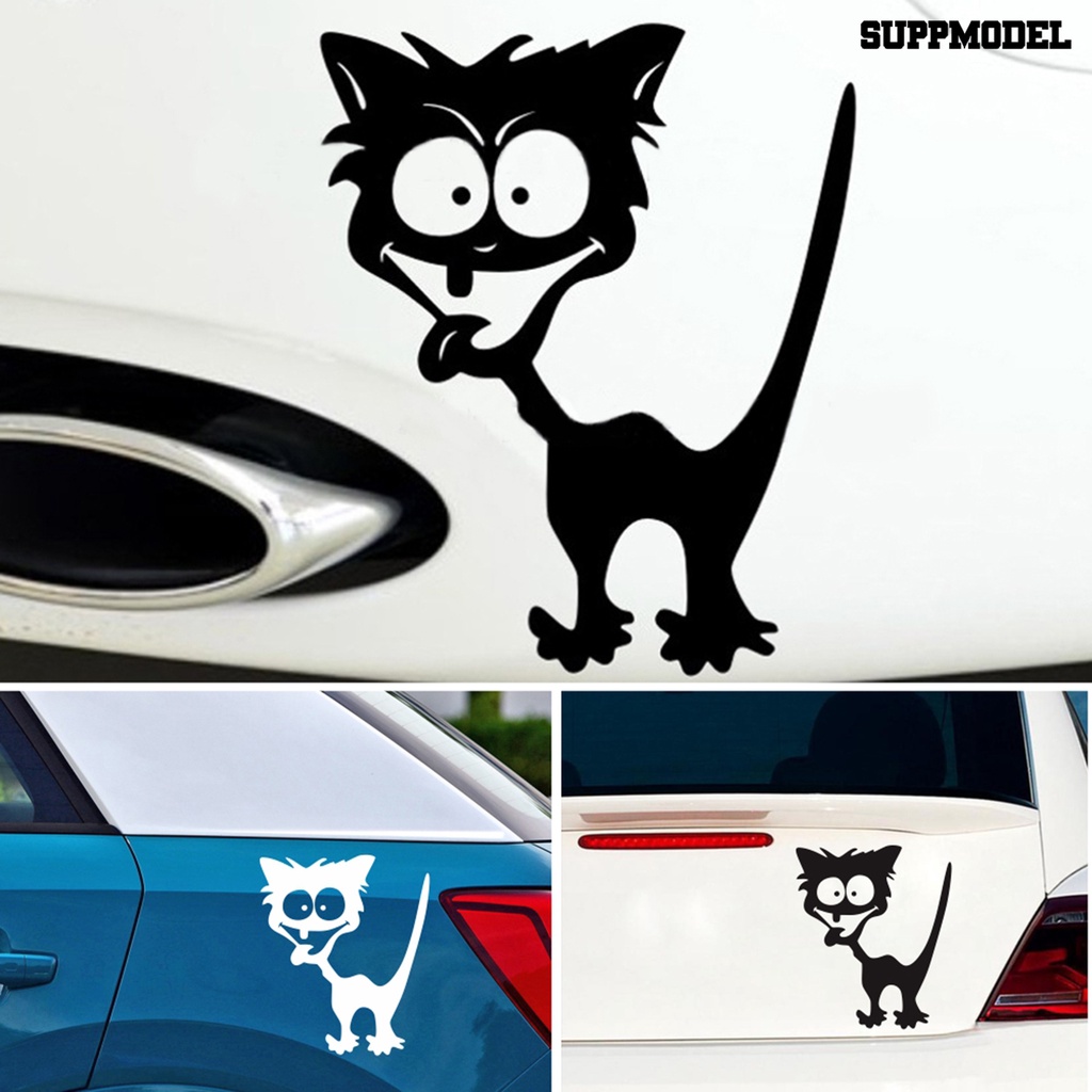 Stiker Motif Kucing Lucu Anti Air Untuk Dekorasi Mobil