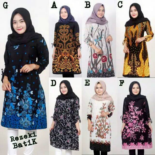 BATIK KANTOR-DRESS BATIK TUNIK TERLARIS HARGA GROSIR-BATIK ASLI PEKALONGAN