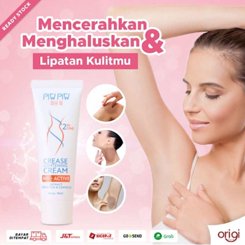 Pemutih Ketiak/selangkangan Original Piw Piw Crease Lightning Cream Terbaik