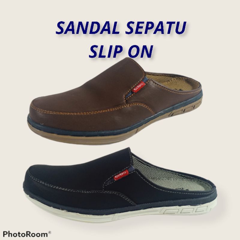 Sepatu Sandal Pria Casual Slip On Murah