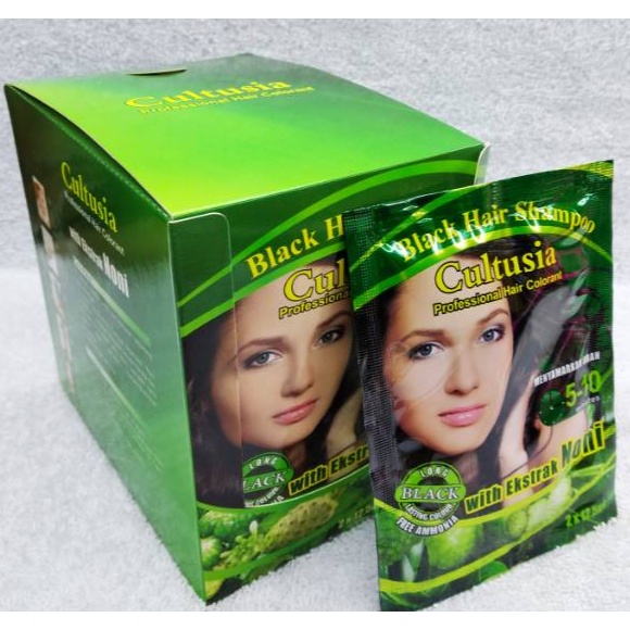 Cultusia Hair Color Black Shampo Original