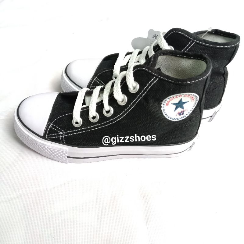 MB 805 Sepatu Sekolah Sneaker Ket Kets Tali Tinggi High Hi SD SMP SMA Master Basket Model Warrior