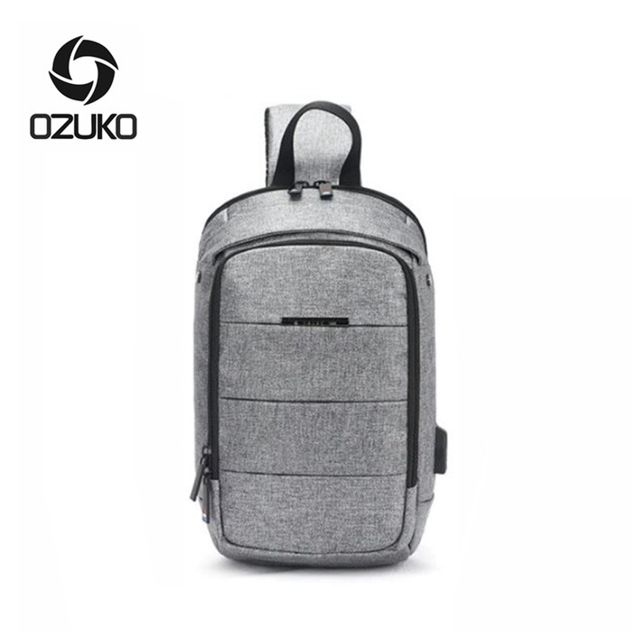 OZUKO 9042 Tas Selempang Pria Anti Air Sling Bag Pria By Japan Design WATCHKITE WKOS