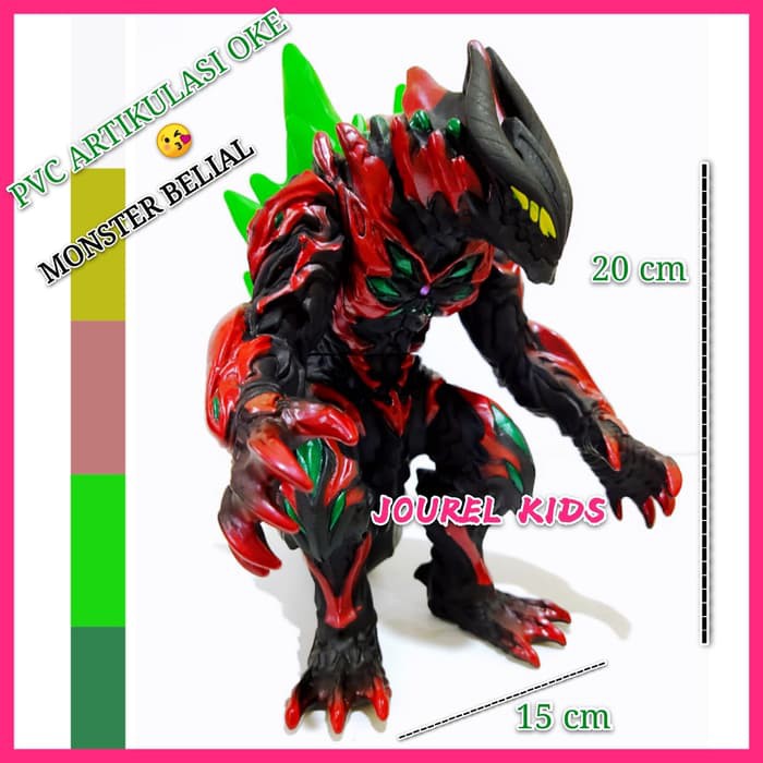 JK -  Action Figure Ultraman Zero Kaiju Monster Belial Galaxy Beria Mainan