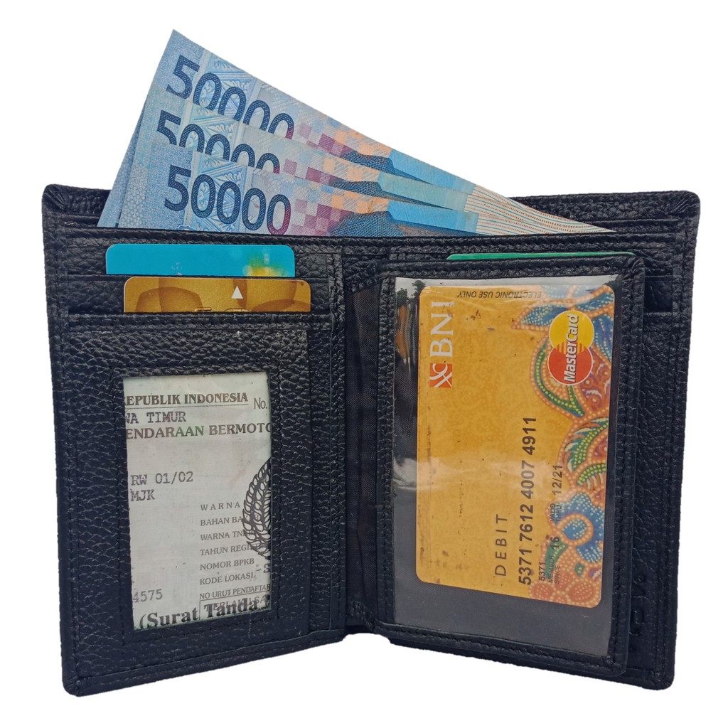 DOMPET KULIT SAPI ASLI 3/4 PULLUP &amp; KULIT KAYU