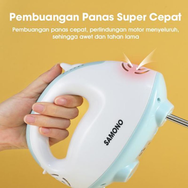 Samono SW-MK01 Electric Mixer Pengocok Telur Elektrik Multifungsi