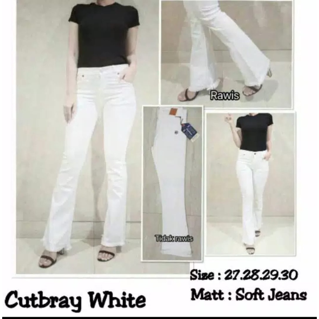 CELANA JEANS PUTIH CELANA JEANS PUTIH CUTBRAY PUTIH MURAH CELANA WANITA PUTIH MY01