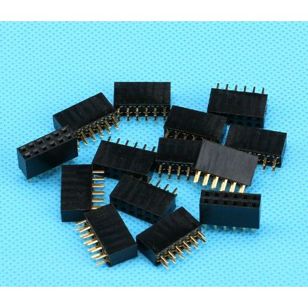 Header Female 2X6 Pin p 12P 2.54mm Double Row Straight Pin 2x6p 2 x 6