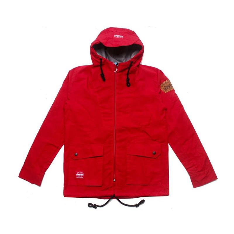 Jaket Parka Skaters Hoodie Merah UA011