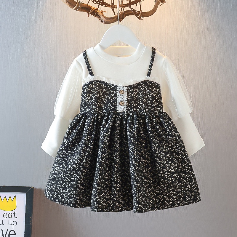 HappyOliver DRESS BIANCA 3303 EBV Baju Dress Anak Perempuan Import/Dress Bayi Perempuan/Gaun Bayi Perempuan/Dress Pesta/Dress Bayi