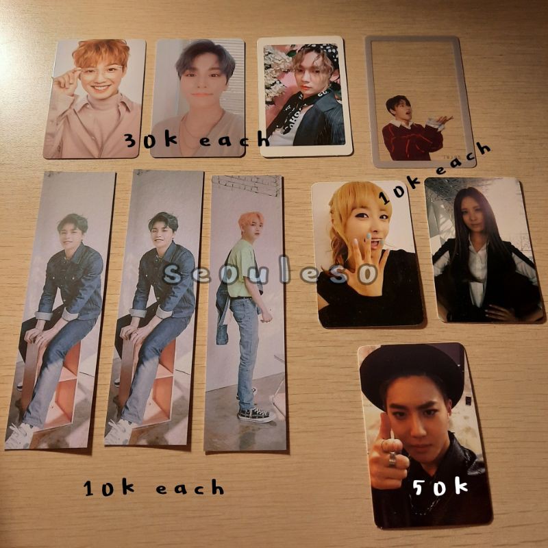 Photocard Bookmark AB6IX MXM Youngmin, JBJ JBJ95 Sanggyun Kenta, EXO Suho, SNSD, F(X)