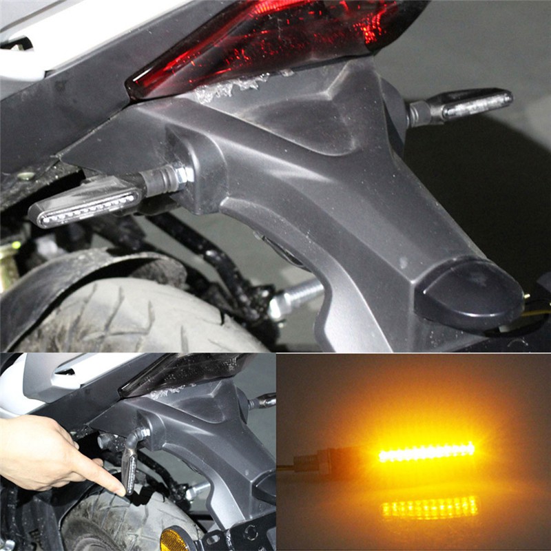 [Lampu Mobil]1Pc Lampu LED Indikator Sein Universal untuk Motor