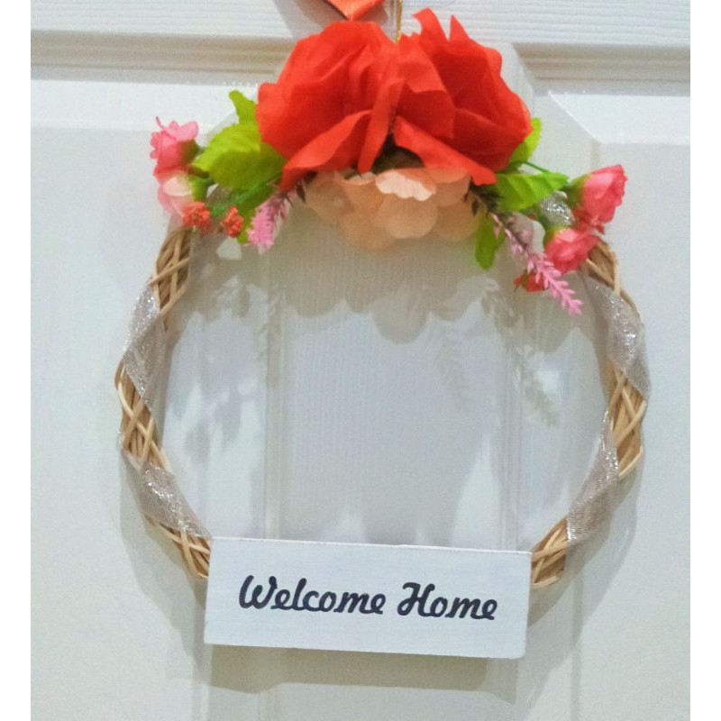 Hiasan Pintu Welcome Home Medium Hiasan Dinding Dekorasi Rumah