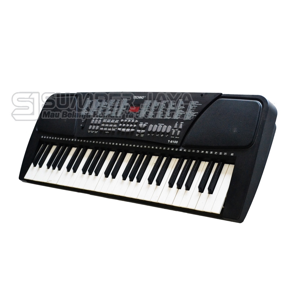 Alat Musik Keyboard Techno T-8100 Hitam