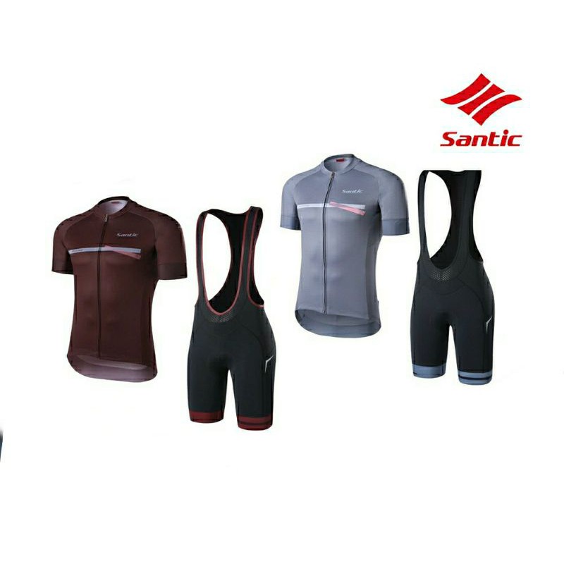 Jersey Sepeda SANTIC WM0CT081 Cycling Jersey Short Set Bike Roadbike