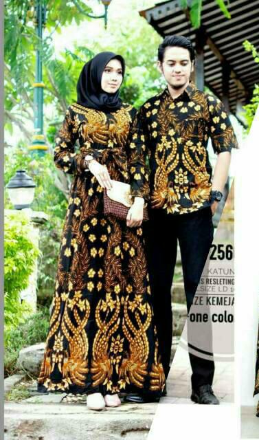 Grosir Couple Gamis Batik Sogan