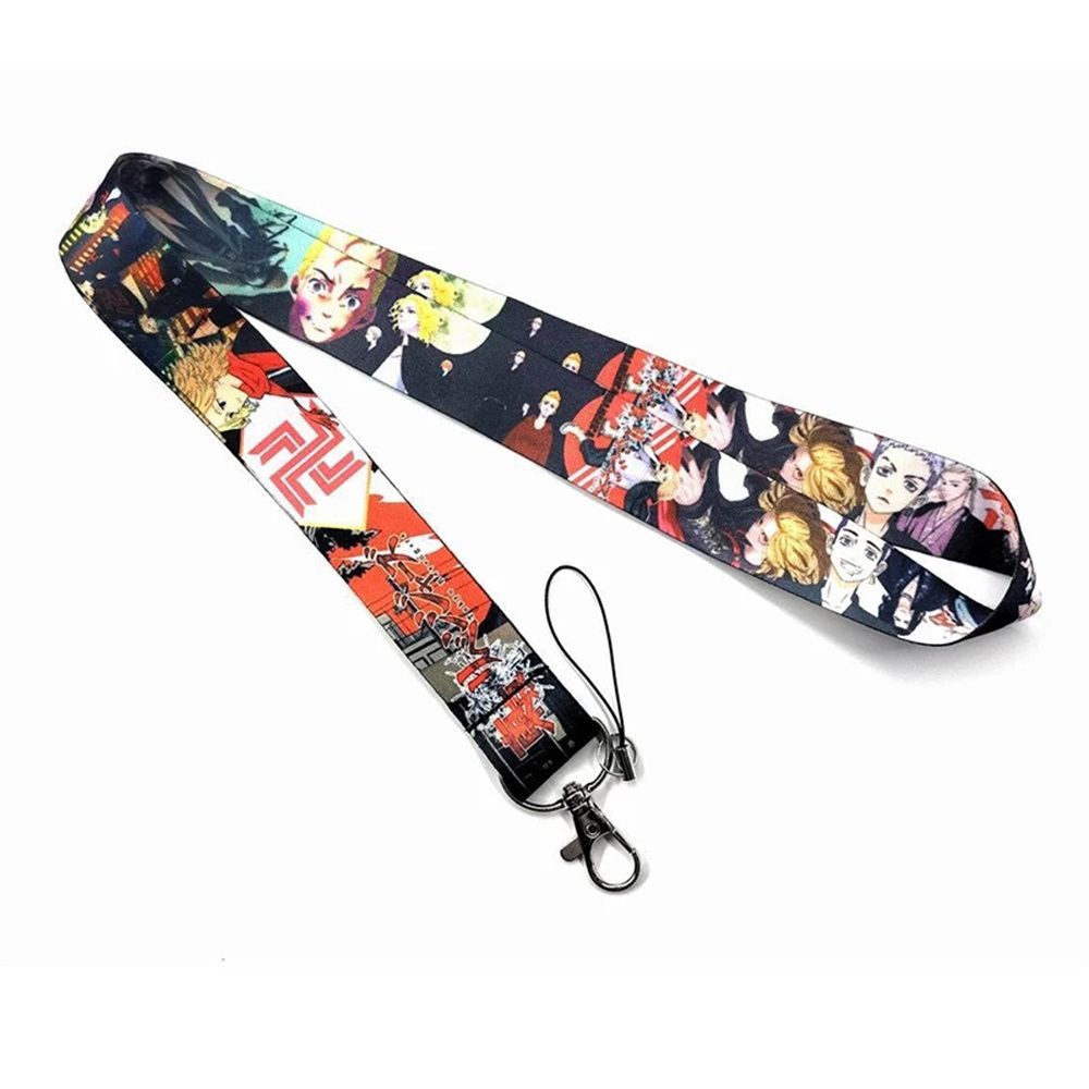 QUINTON Creative Tokyo Revengers Lanyards Phone Accessories Phone Hang Rope Phone Ribbon Key Ring Holder Fans Gift Phone Lanyard Strap Name Tag Holder ID Badge Holder Straps Keychain Neck Straps