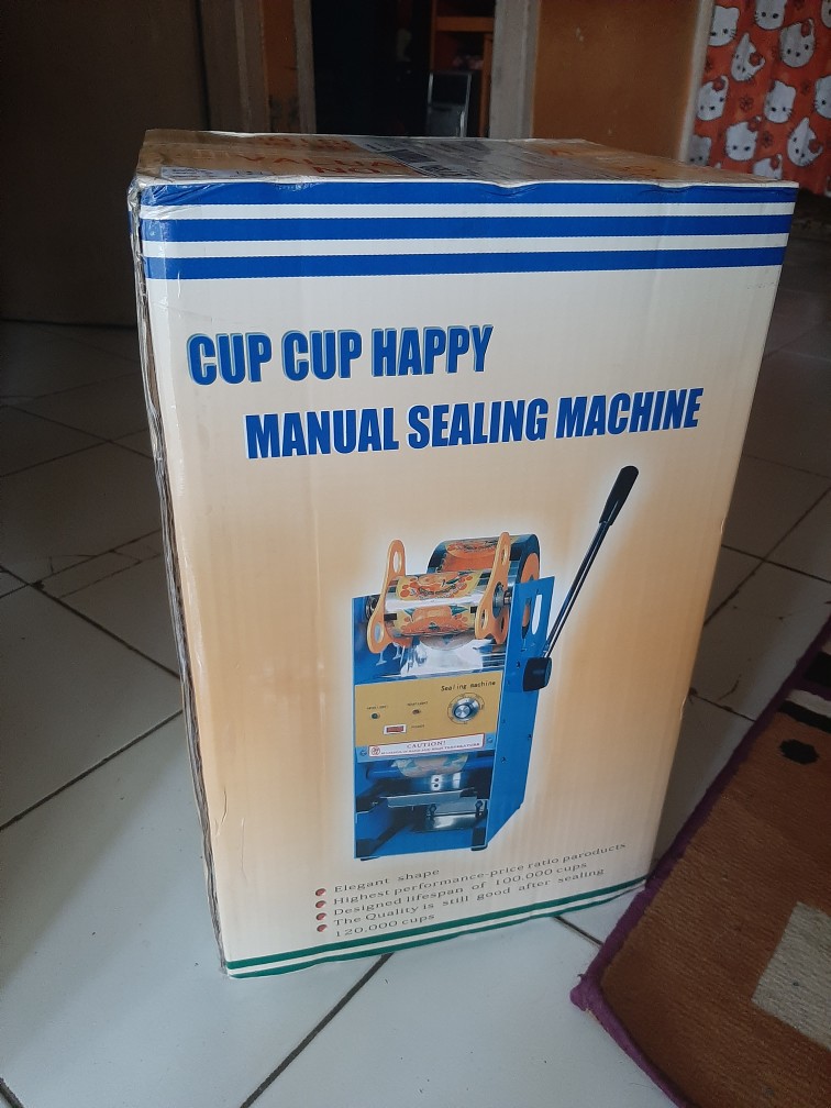 Cup Sealer Mesin Press Gelas Eton Et-d8 Khusus Gojek Grab Ada Garansi