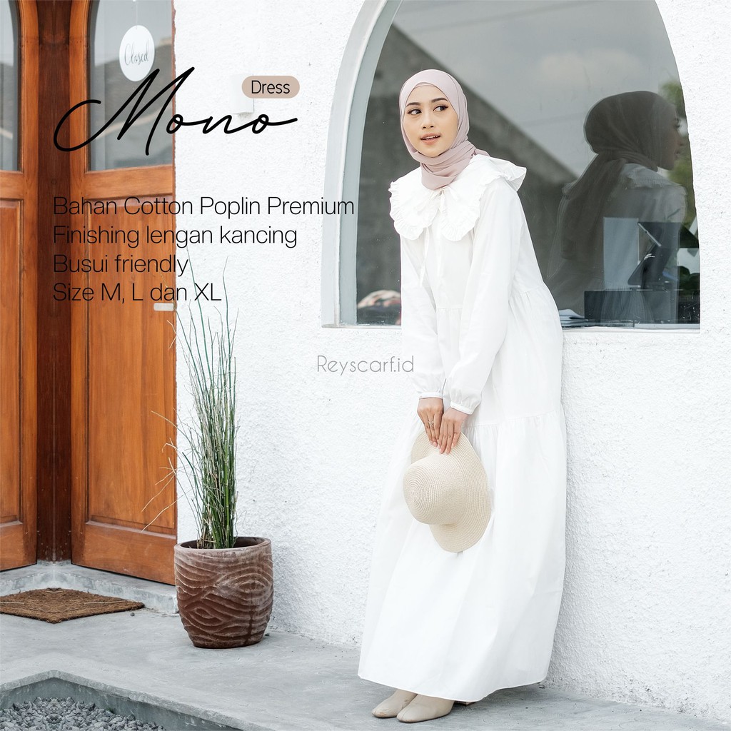 Homey Dress Polos Jumbo Busui Rayon Premium Mono