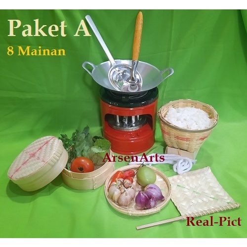 Kitchen Set - Mainan Masak Masakan (Pkt A) Kompor Versi Mini Mainan Anak - COOKING TOYS FOR KIDS A