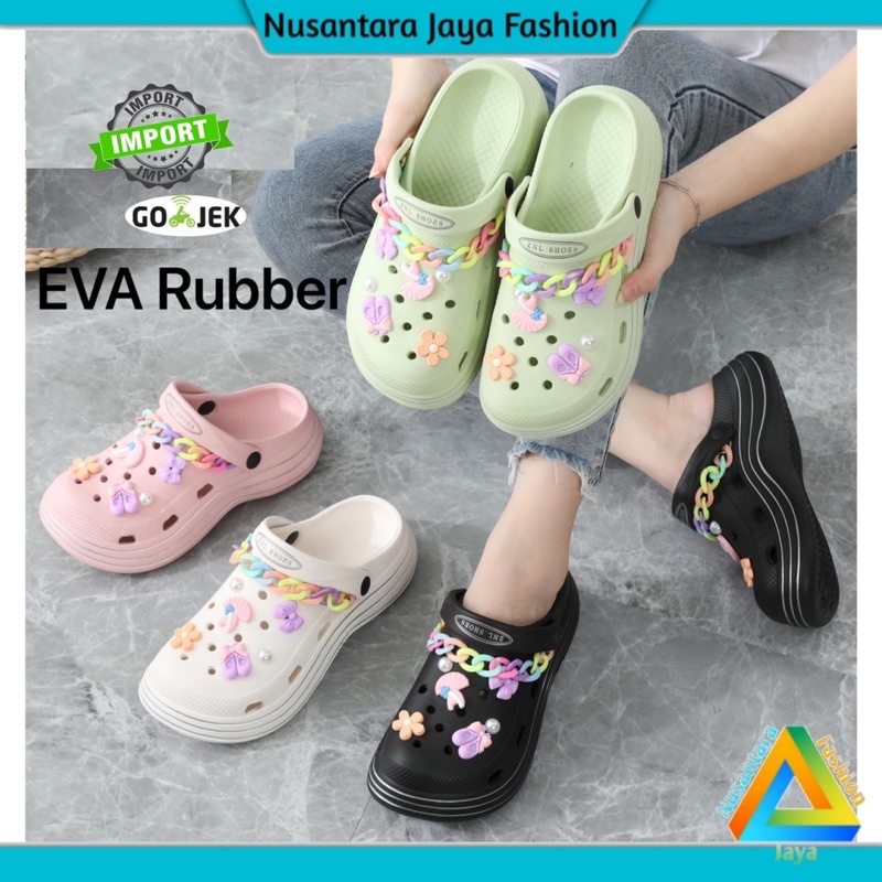 Sandal Wanita FUJI Kokop Jelly Eva Kekinian Balance 8558-10