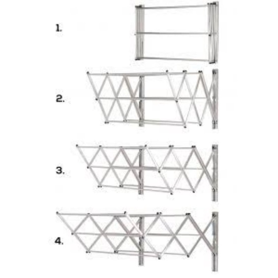 jemuran dinding aluminium bina karya