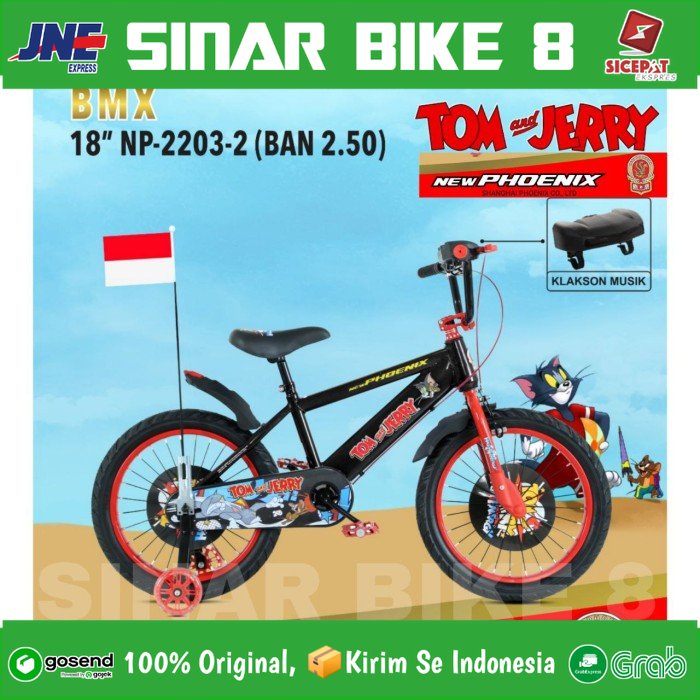 Sepeda Anak Laki NEW PHOENIX BMX NP 2203-2 TOM &amp; JERRY