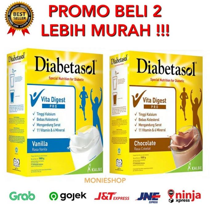 

BAYAR DITEMPAT Susu Diabetasol 1Kg vanilla coklat - Vanila