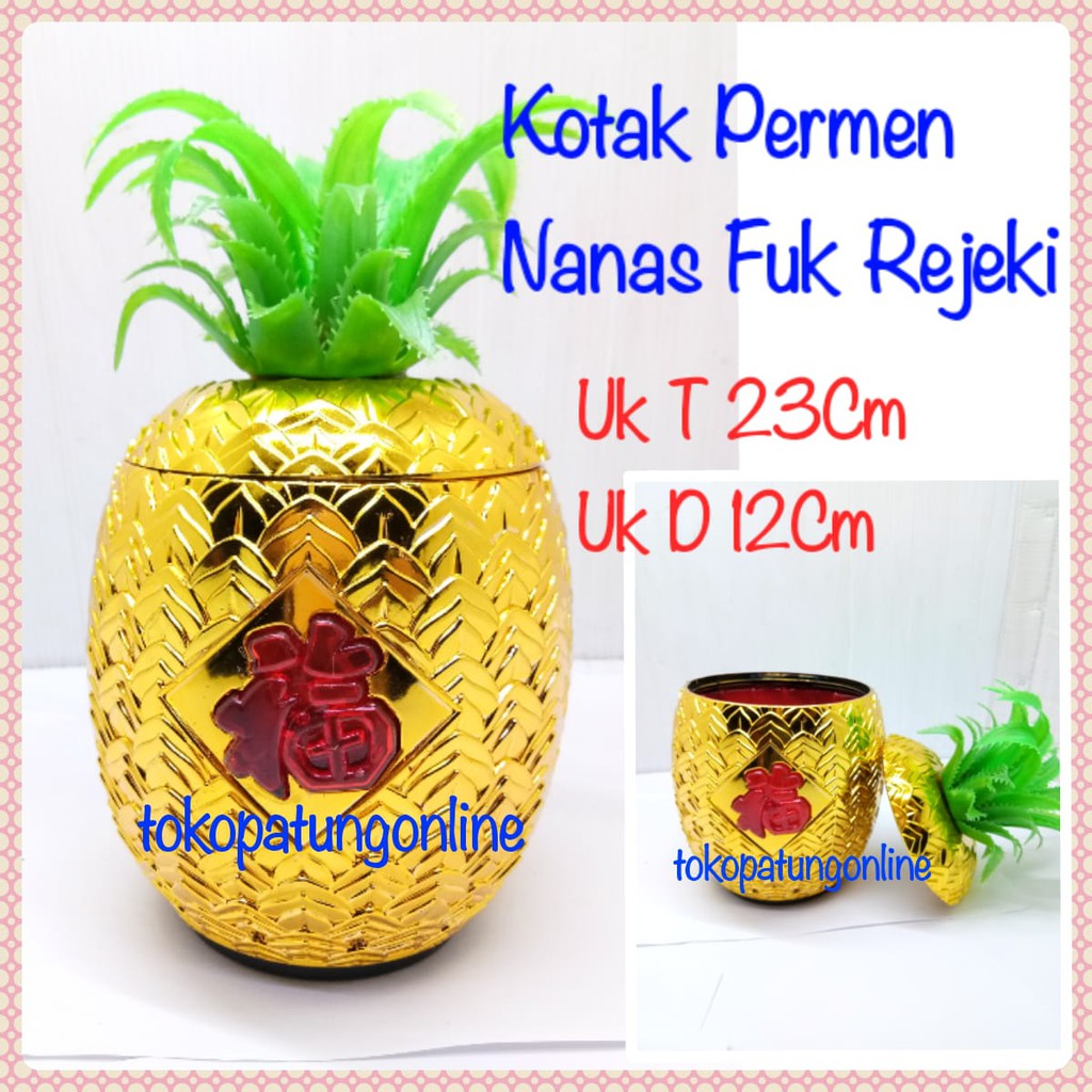 Toples Permen Imlek Nanas Onglai