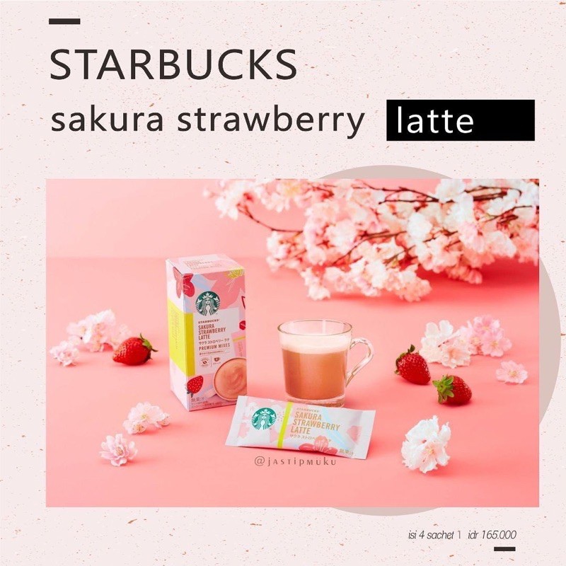 

READY STOCK - Starbucks Sakura Strawberry Latte Japan Cherry Blossom 2021