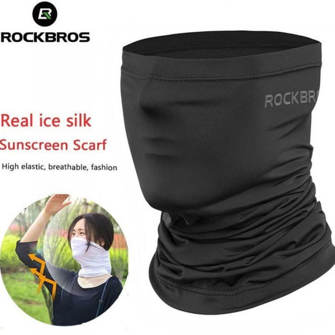BISA COD Rockbros Masker Buff Sepeda Motor Outdoor Rockbros Buff Bandana Murah - Putih OBRAL Kode
