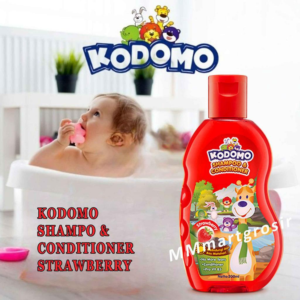 Kodomo / Shampo &amp; Conditioner / Shampo Rambut / Strawberry / 200ml