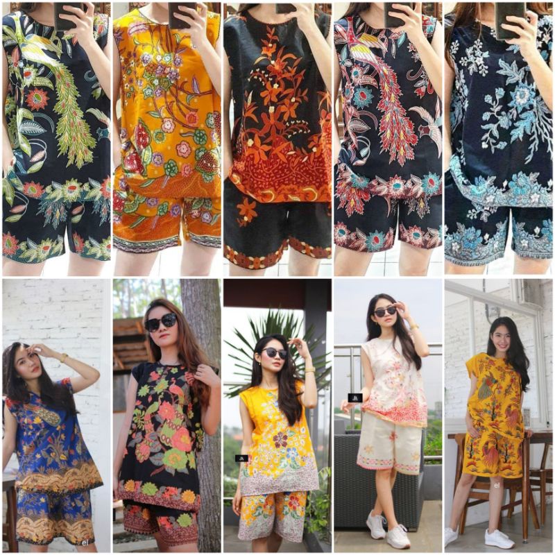 SETELAN BATIK UNGGUL JAYA / BAJU BATIK RUMAHAN / SETELAN YUKENSI