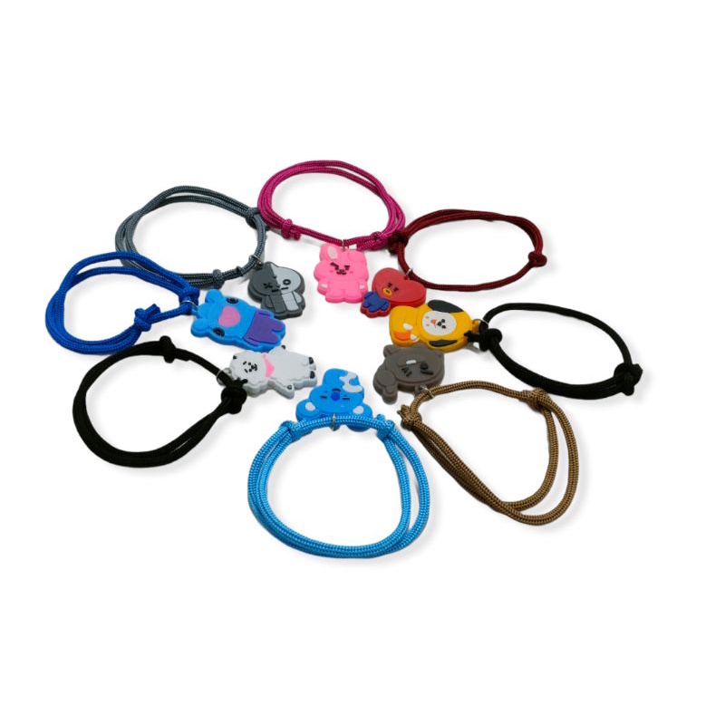 gelang tali bts/ gelang tali bts/ gelang bts anak/ gelang Viral /gelang bt21