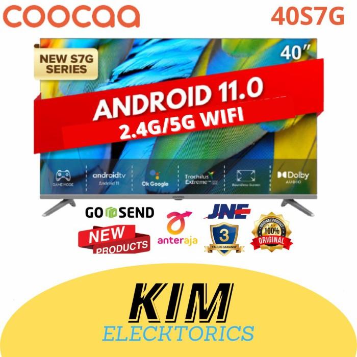 COOCAA 40S7G LED TV 40 INCH ANDROID 11 DIGITAL TV - HDR10 2.4G/5G