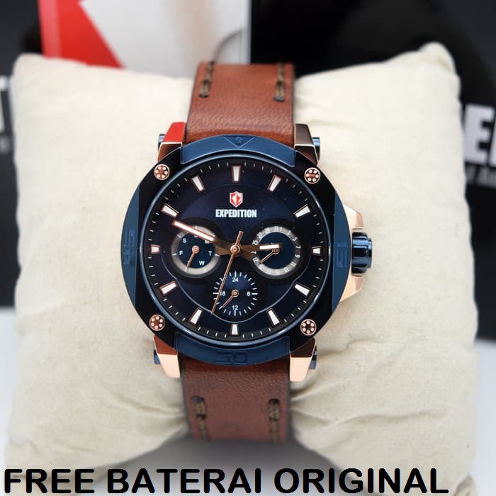 JAM TANGAN WANITA EXPEDITION E 6606 LEATHER ORIGINAL GARANSI RESMI 1 TAHUN