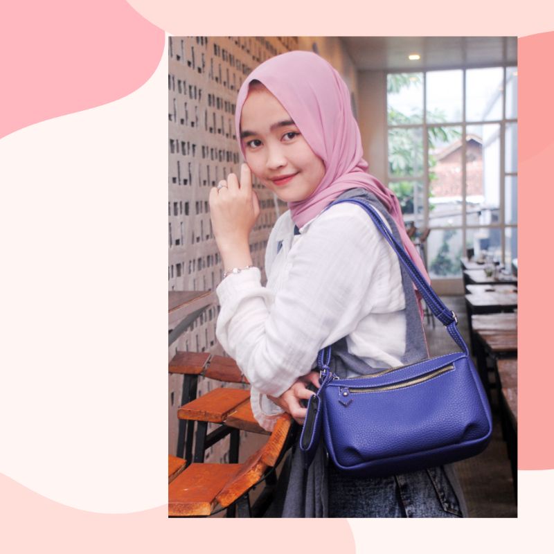 Tas wanita papirut selempang murah kulit jeruk elvinabags Namy slingbag terbaru wanita