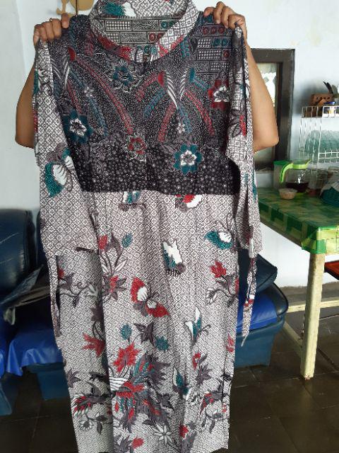 Gamis Batik Serut Cendrawasih Kupu Kombinasi