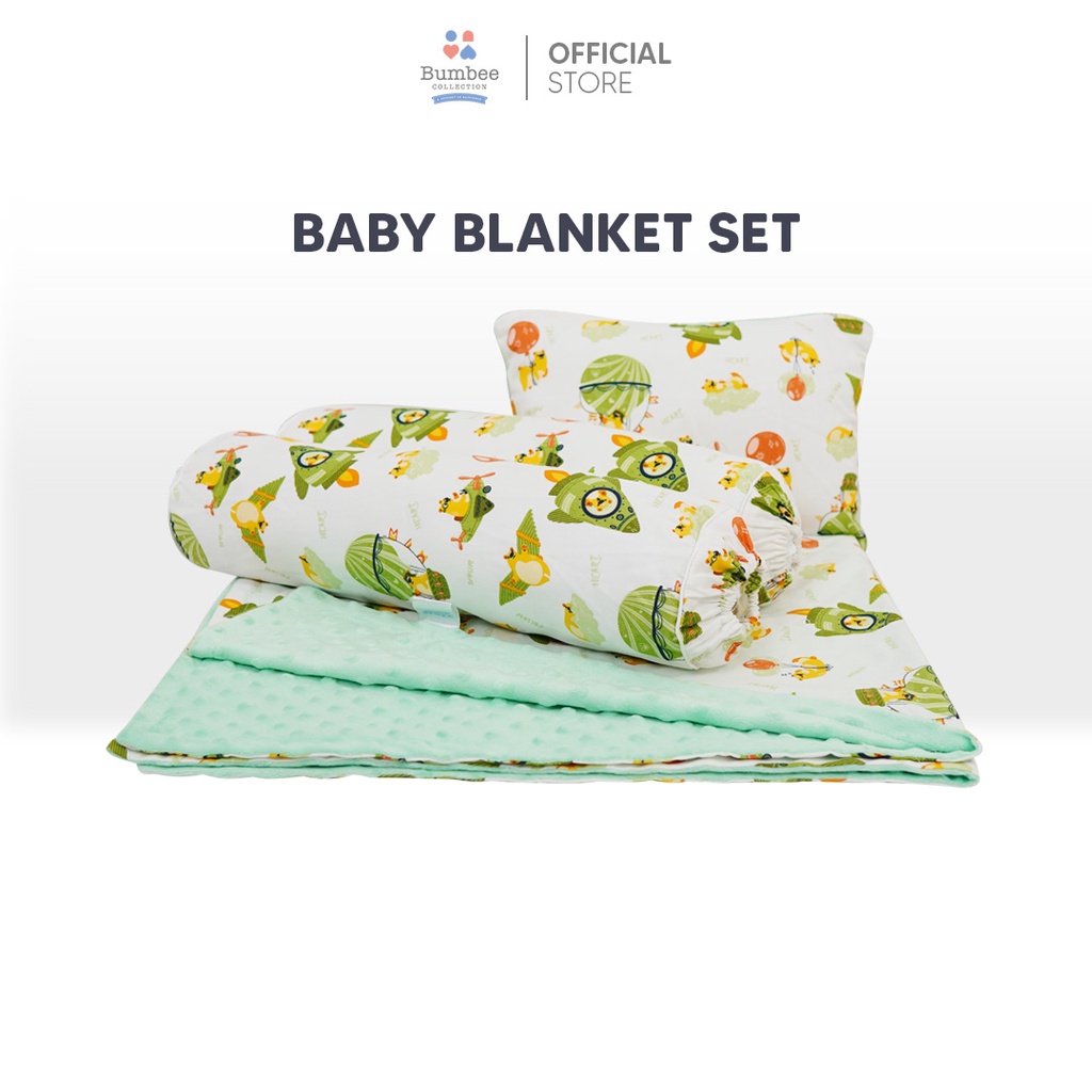 Bumbee Collection - Baby Blanket Set (Selimut Set Bayi) Ready Stock