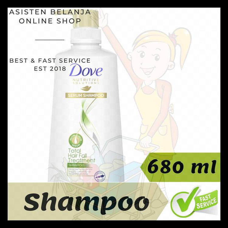 Shampoo Dove 680Ml Total Hair Fall Treatment Shampo Sampo Anti Rontok - 320Mlx2Pcs