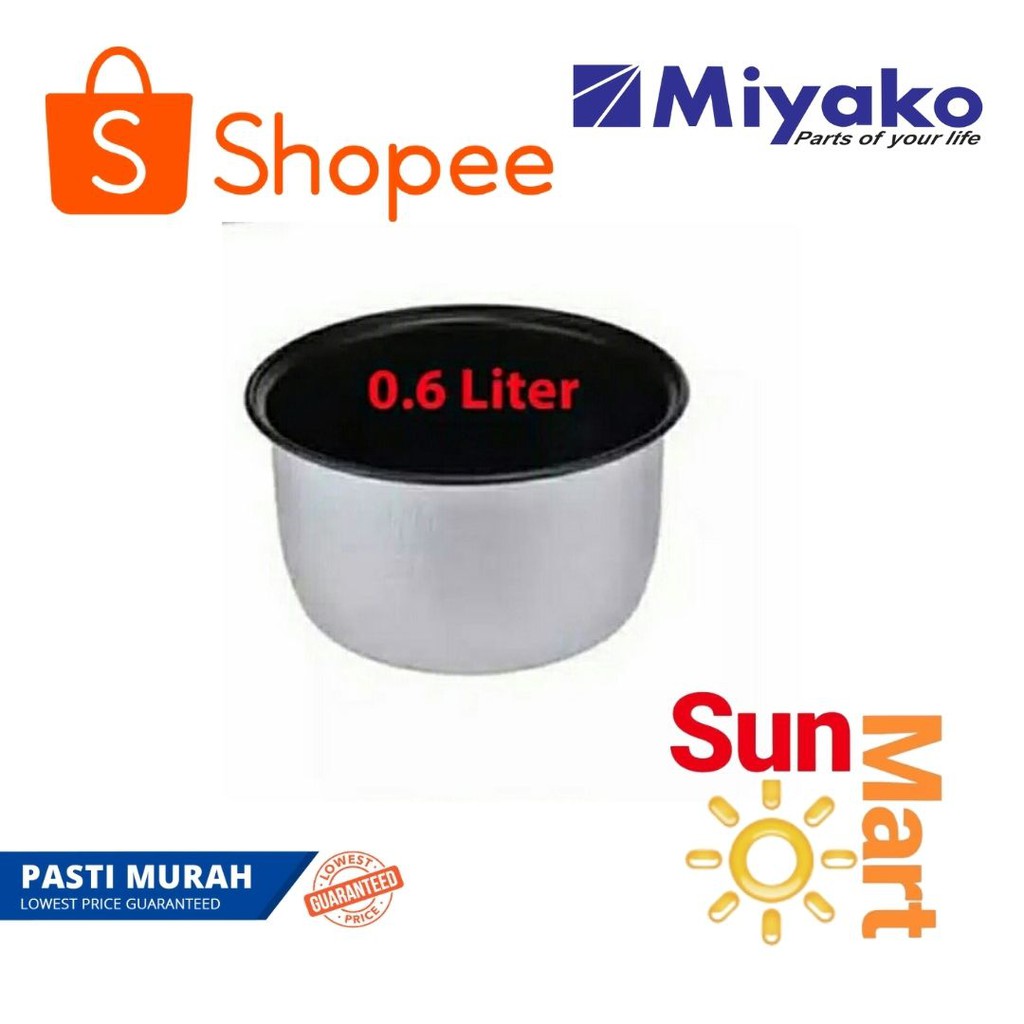 Panci Teflon Magic Com Miyako 0.6 Lt 1Lt 1.2Lt Spare Part Miyako Mcm 606 A/B 612