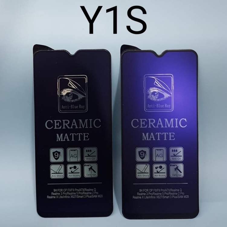 SCREEN PROTECTOR CERAMIC MATTE ANTI BLUE VIVO Y1S - FA